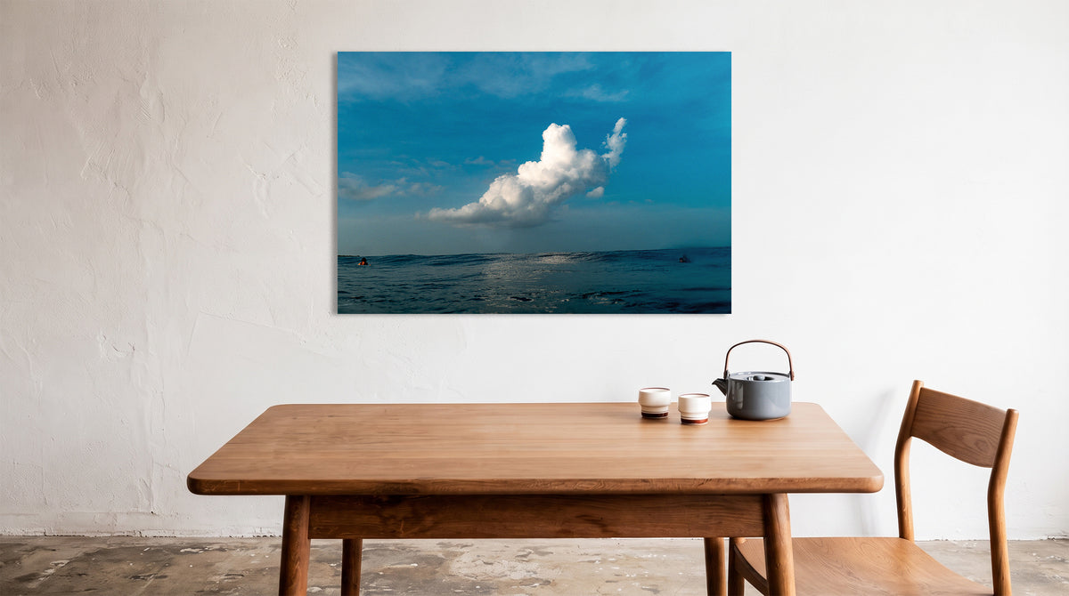 Left Skewed metal print