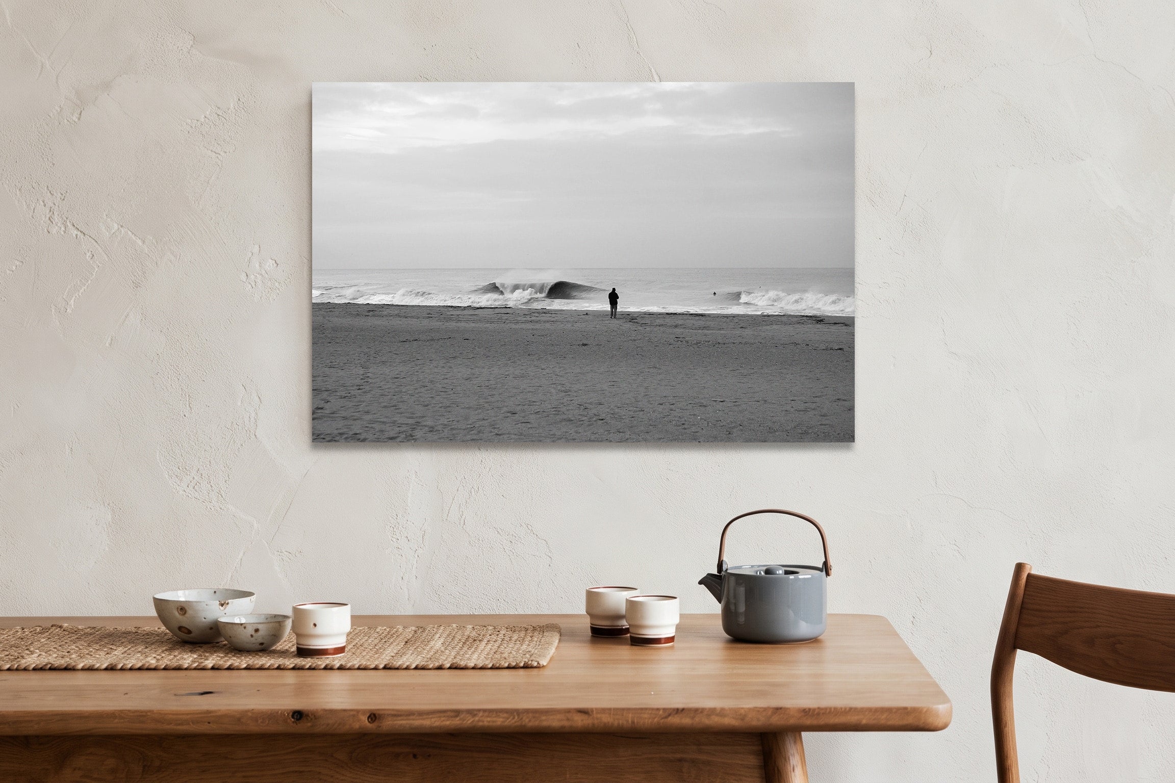 Moody metal print