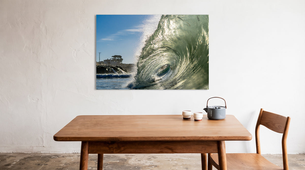 Serpentine metal print