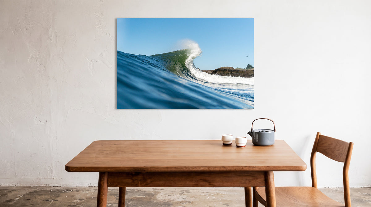 Waveception metal print